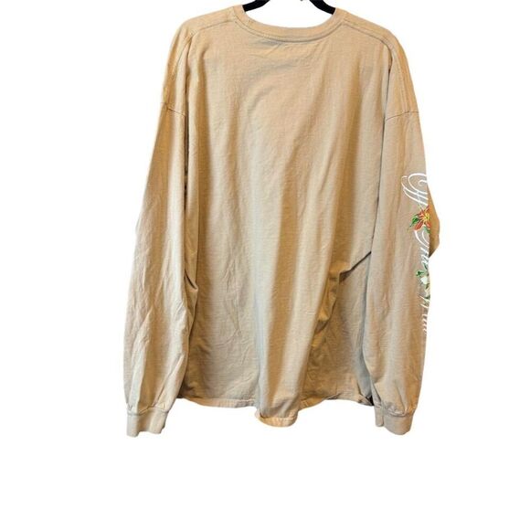 Vans Men's Fatal Floral Long Sleeve T-Shirt Small Beige Graphic Print Size XXL - Picture 2 of 12